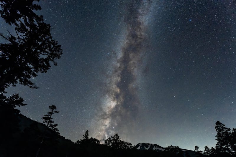 Stargazing in the mountains